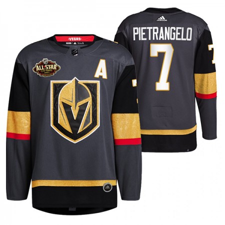 Vegas Golden Knights Alex Pietrangelo 7 2022 NHL All-Star Zwart Authentic Shirt - Mannen